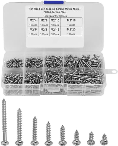 Allecto - Lenskop Schroeven Set - 800-delige Set voor Elektronica - Perfect voor Mechanica - Schroeven Assortiment - Hoogwaardige Kwaliteit - Gesch...