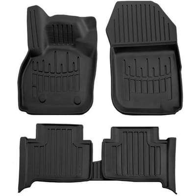 SCOUTT Tapis de sol Renault ZOE - Caoutchouc Premium - 3D - Résistant à l'eau noir