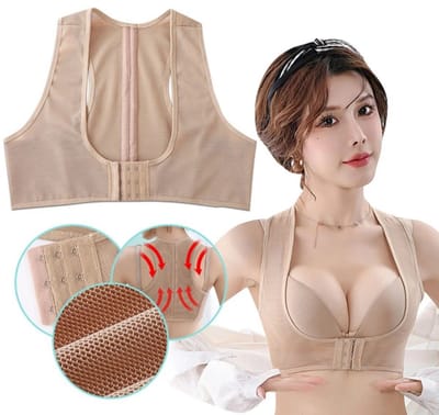 Onzichtbare Body Shaper Corset voor Vrouwen – Borst- en Houdingcorrector, Terug- en Schouderbrace voor Gezondheid, Postuur Correctie, Steun en Comfort – Maat S