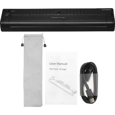 Imprimante de pochoir de transfert de tatouage sans fil, imprimante de tatouage Portable et Rechargeable, transfert de tatouage noir