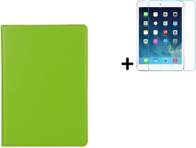 Hoesje iPad Pro 10.5 2017 - 10.5 inch - Hoesje iPad Air 3 10.5 2019 - iPad 10.5 Bookcase Hoes - Screen Protector iPad 10.5 - Groen Hoesje + Tempered Glass