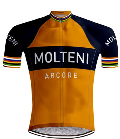 Retro Wielershirt Molteni Oranje - REDTED - M