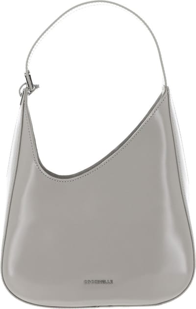 COCCINELLE Leren Schoudertas Zelda Shiny Cal Shoulder Bag Gelso Beige