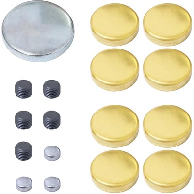 Dailygoods- Frost Block Plugs Set van 17 Stuks - Hoogwaardige Messing - Antivries Plug Kit - Compatibel met SBC 283/305/327/350 - Eenvoudig te Installeren - Precisie en Duurzaamheid - Antivriesplug