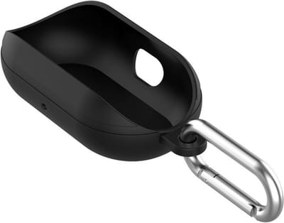 KELERINO. Hoesje geschikt voor Samsung Galaxy Buds - Half Open - Zwart