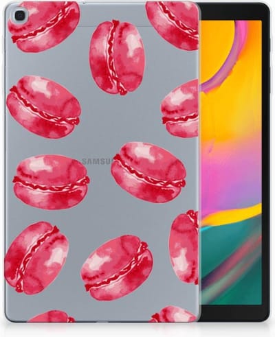 Samsung Galaxy Tab A 10.1 (2019) Tablet Cover Pink Macarons