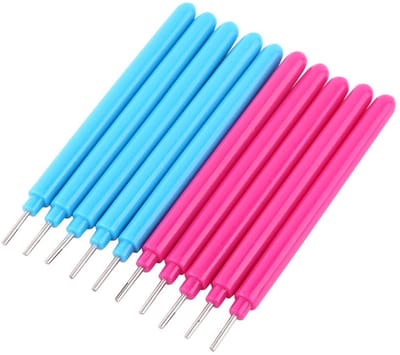 Dailygoods- Quilling Gereedschapsset 10-delig - Multifunctionele Rolling/Krullende Naaldpen - DIY Papierkunst - Papieren Bloemen/Kaarten - Ergonomisch Ontwerp - Papierkunstset
