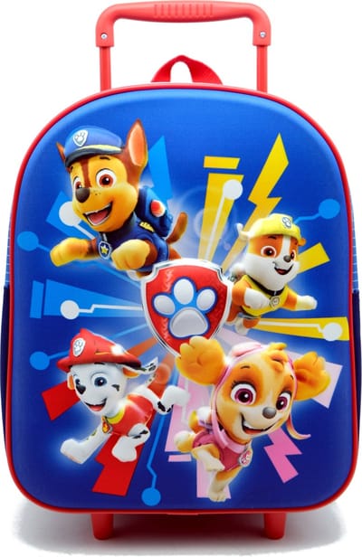 PAW PATROL 3D Trolley Rugzak Rugtas School Vakantie Logeren 2-5 Jaar