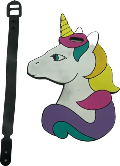 Eenhoorn bagagelabel voor koffer - 11 x 9 cm - Op Reis - Unicorn