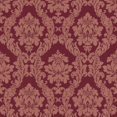 Rood klassiek cafe kroegen behang voelbaar textielprint barok zeer exclusief 085845