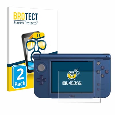 BROTECT - Screenprotector voor Nintendo New 3DS XL (Unteres Display) - Folie Beschermfolie transparant 2 Stuks