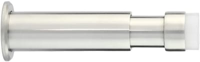 Famanu – Verstelbare wanddeurstopper 88–120 mm met witte siliconen buffer – telescopische deurstop v