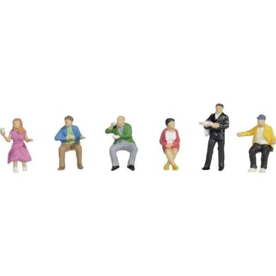 NOCH 36239 N In het restauratierijtuig figuren Geverfd, Staand, Zittend