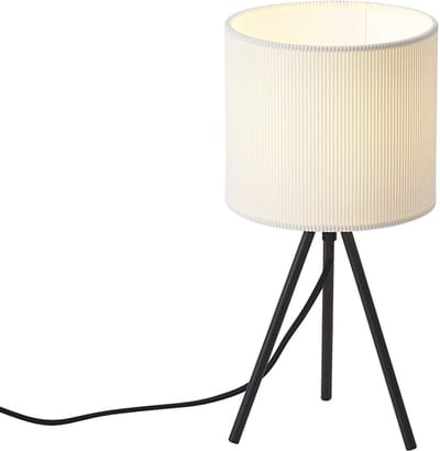 QAZQA luz - Moderne Tafellamp met kap - 1 lichts - H 35 cm - Zwart - Woonkamer | Slaapkamer