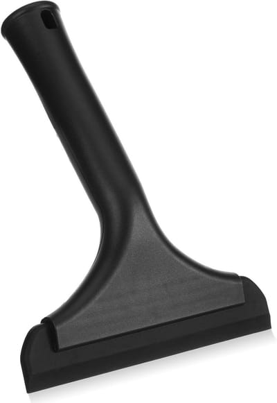 Raamtrekker Silicone - Douchewisser Glasreiniger - Streeploos Reinigen - Flexibele Rubberlip - 15.2 cm Breed - Zwart