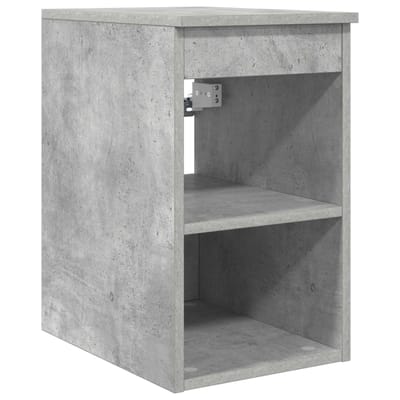 vidaXL - Badkamerkast - Tussenin - Betongrijs - 30 - x - 35 - x - 50 - cm - Bewerkt - hout
