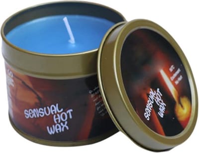 Hot Wax Massagekaars In Blik - Blauw - Warme Massageolie - 100% Natuurlijke Oliën