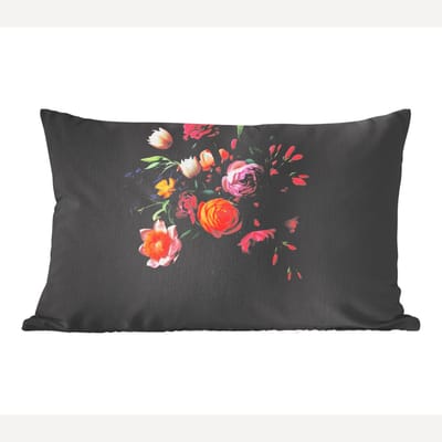 Sierkussens - Kussentjes Woonkamer - 50x30 cm - Boeket - Romantisch - Kleurrijk