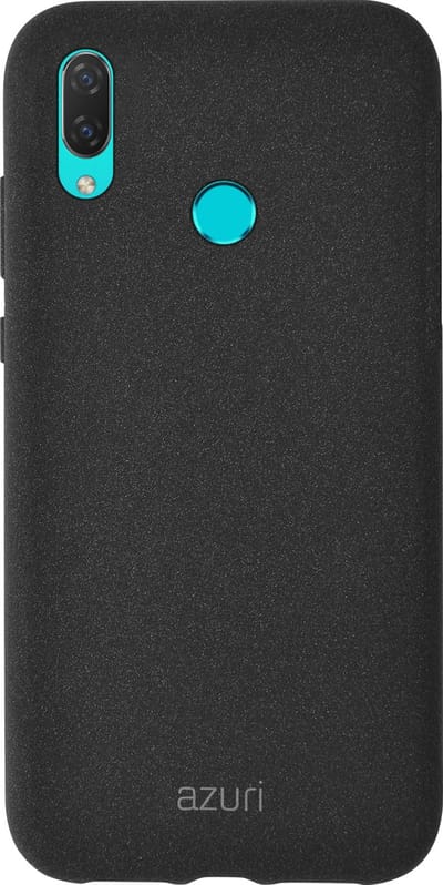 Azuri Huawei P Smart (2019) hoesje - Zand textuur backcover - Zwart
