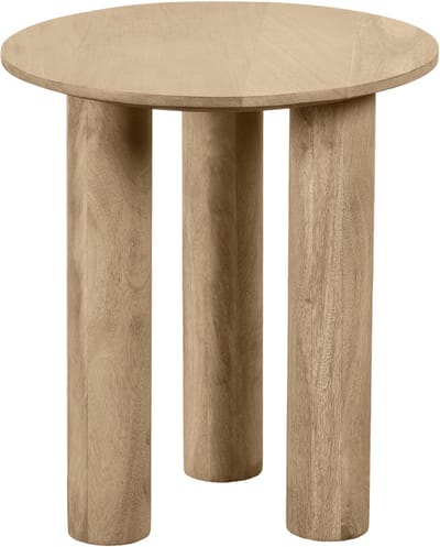 Lewis & Loft Bijzettafel Lian - FSC® Mangohout - Rond ⌀40 cm - Naturel