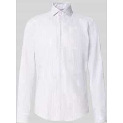 slim fit zakelijk overhemd van 100% katoen model 'Spread Kent'