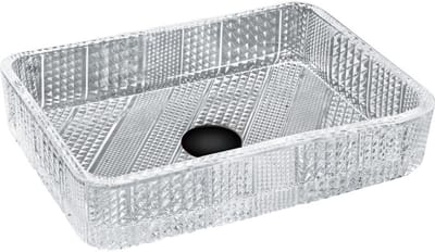 Mexen Akra glazen opbouw waskom 46 x 33 cm, transparant - 24024600