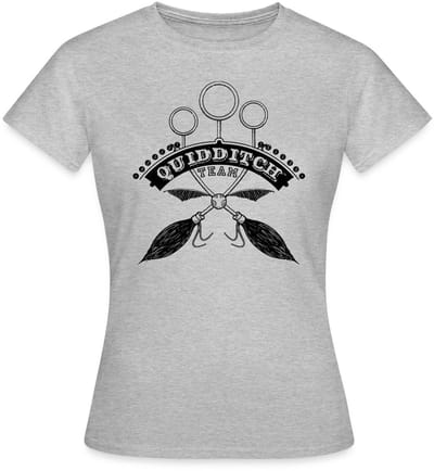 Harry Potter Quidditch Team black T-Shirt Dames