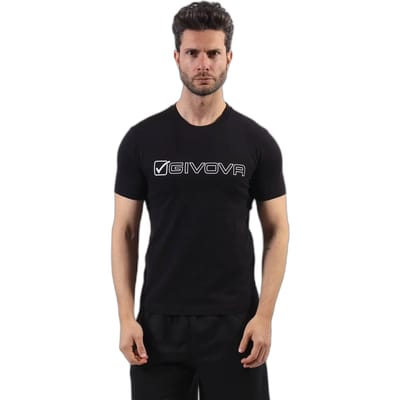 Katoenen T-shirt Givova Mondo Zwart - M