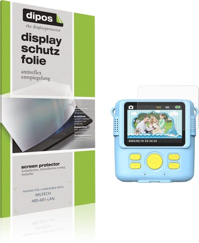 dipos – 4x Matte Beschermfolie geschikt voor MILFECH ABS-681-LAN | Krasbestendige & antireflecterende Screenprotector Ultra-Thin