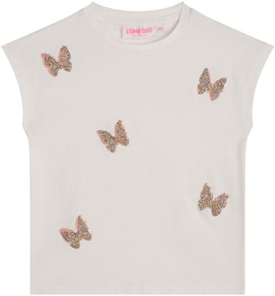 Someone ADEL-SG-02-F Meisjes T-shirt - ECRU