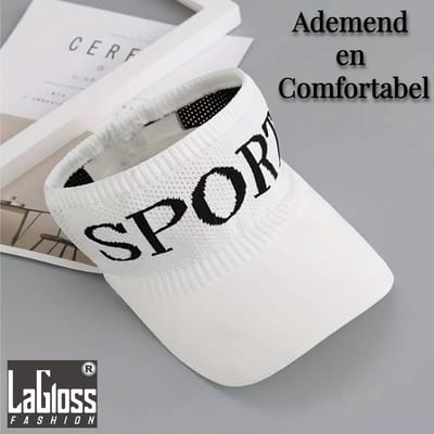 LaGloss® Stoere Witte Dames Zomer Pet - Wit - Zonneklep - Vakantiepet - Pet Grote Klep - Dames Pet - Sport - Casual - Festival