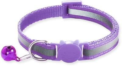 BTH Halsband kat - Katten Halsband - Paars - 18-32 cm - Veiligheidssluiting - Kattenbandje - Kattenriem - Kitten