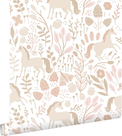 ESTAhome behang unicorns beige - 53 cm x 10.05 m - 139873