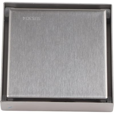 4 inch vierkant onzichtbaar doucheputje roestvrij staal anti-geur badkamer vloerafvoer 1,3 mm tegelbaar gray