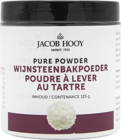 Jacob hooy wijnsteen bakpoeder 125 gr
