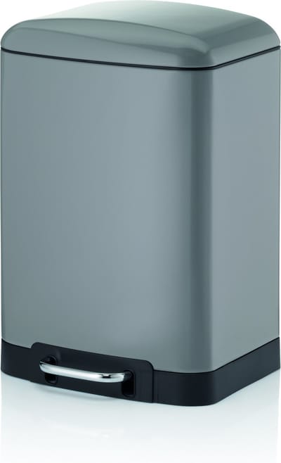 Afvalemmer RVS Grijs, 12 L - Kela | Davino