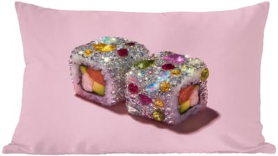 Sierkussens - Kussentjes Woonkamer - 60x40 cm - Sushi - Rolletjes - Steentjes - Kleurrijk