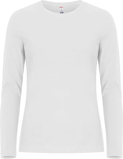Clique Premium Fashion-T L/S Women 029359 - Wit - 38/M
