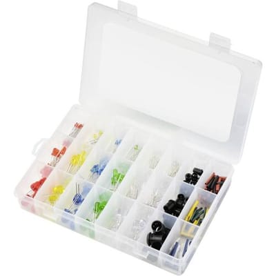 TRU COMPONENTS LED-assortiment Rood, Blue, Groen, Geel, Koud-wit, Warm-wit Rond 3 mm, 5 mm, 8 mm 30 ° 7.5 mA, 8 mA 3 V, 15 V