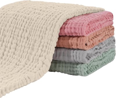 5-delige Set Hydrofiele Luiers voor Baby's en Moeders, 4 Lagen Katoen, 65x65 cm