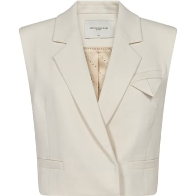 Copenhagen Muse Cmtailor-short Waiscoat Blazers Dames - Ecru - Maat M