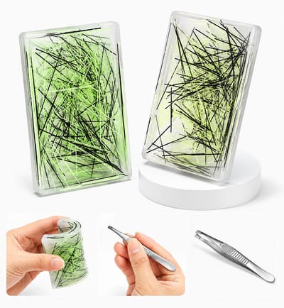 Daity 2 stuks Picky Pad – Fidget-speelgoed tegen huidplukken; draagbare 'puistjes-knijpmat' voor trichotillomanie en dermatillomanie; sensorisch fidget-speelgoed voor stressverlichting en angst bij volwassenen en kinderen.