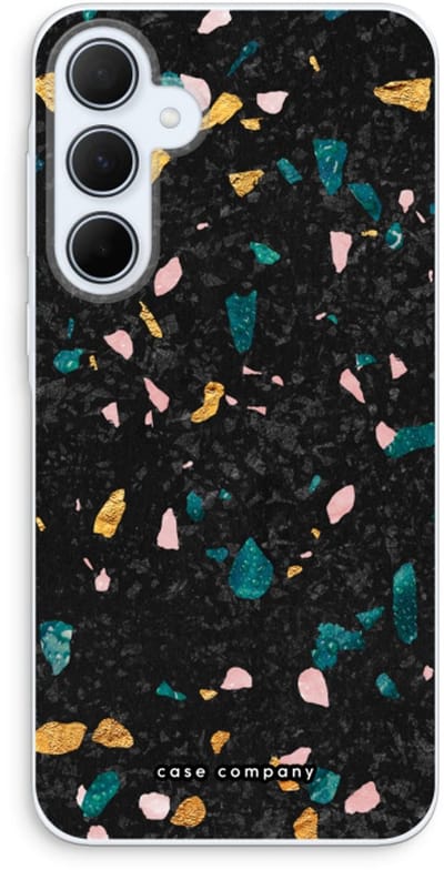 Case Company® - Hoesje geschikt voor Samsung Galaxy A35 hoesje - Terrazzo N°10 - Soft Cover Telefoonhoesje - Bescherming aan alle Kanten en Schermrand