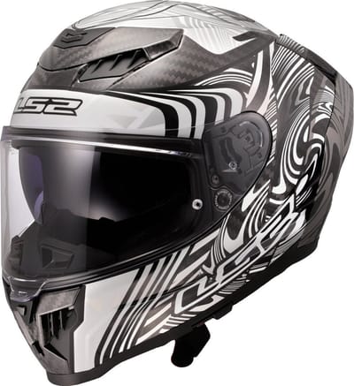 LS2 FF807 Dragon Enthum Zilver Integraalhelm - Maat 3XL - Helm