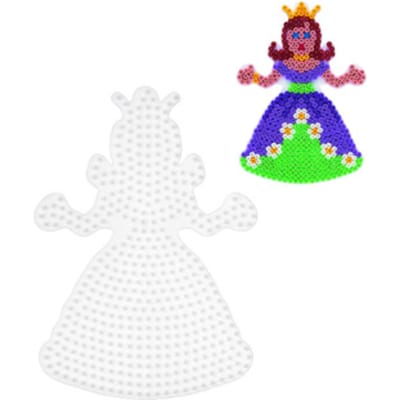 Hama Strijkkralen Grondplaat Prinses Wit