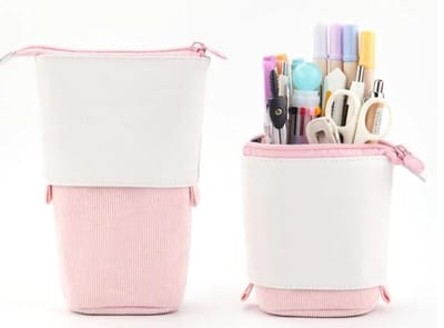 Pop-Up Etui - uitschuifbare etui - Roze