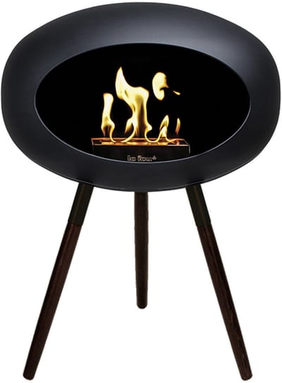 Le Feu Bio Ethanol Haardvuur - Black Ground Wood Low Black Oak Black