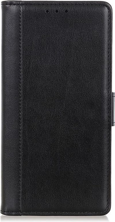 Shop4 - Geschikt voor Samsung Galaxy A71 Hoesje - Wallet Case Grain Zwart