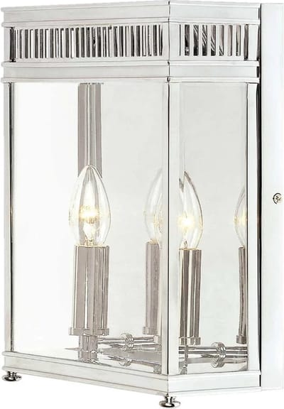 Elstead Lighting LED Buitenlamp Holborn | 2X E14 Max 40W | IP44 | Dimbaar | Polished Chrome