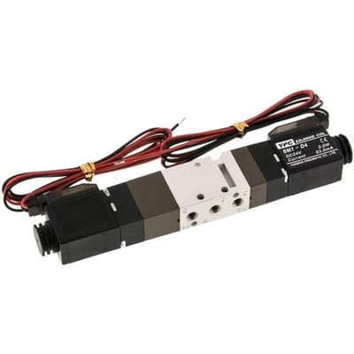 5/3 M5 uitlaat midden Magneetventiel 24V DC 2-10bar/28-140psi 2-polige Stekker YPC